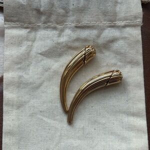 Tory Burch Pierced Front Back Earrings